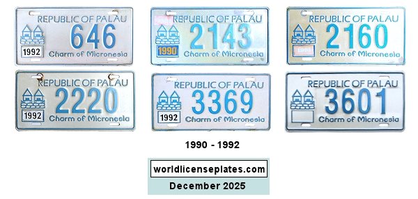 Private/Passenger license plates
