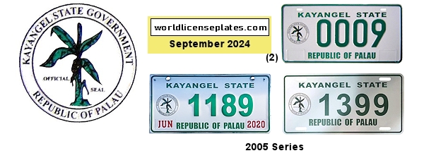 Kayangel license plates