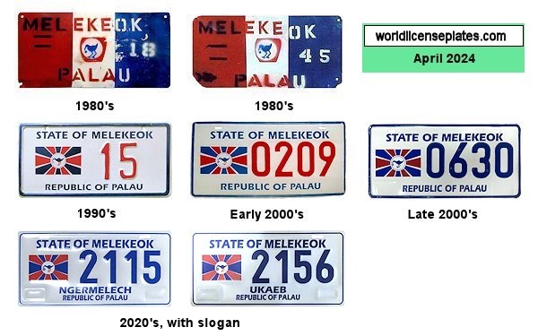 Melekeok license plates