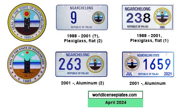Ngarchelong license plates
