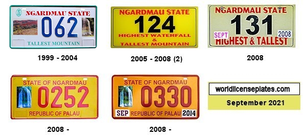 Ngardmau license plates