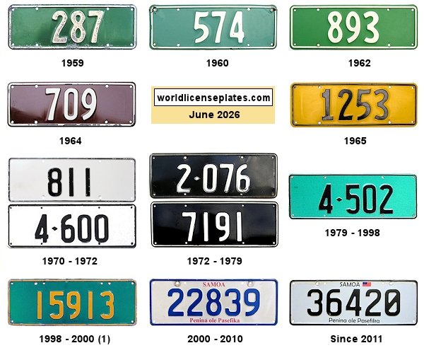 Private/Passenger license plates