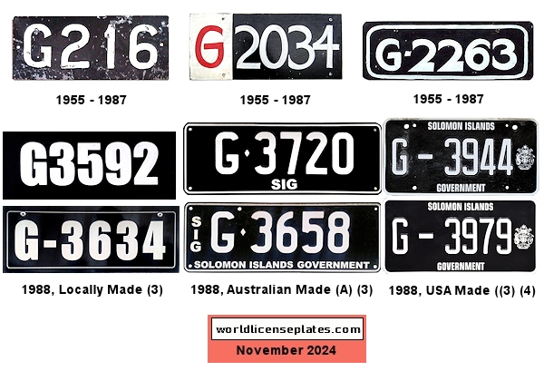 Government license plates