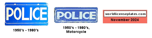 Police license plates
