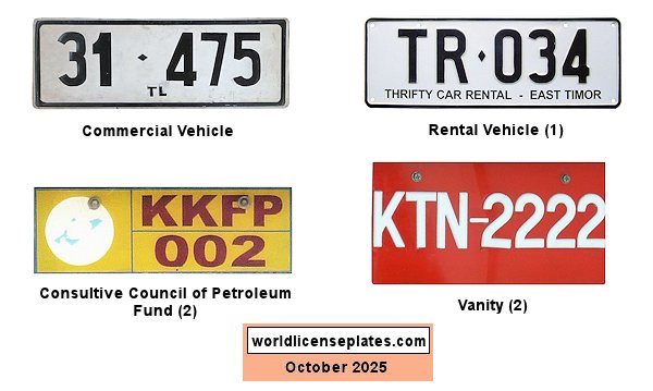 Non-Passenger/Other license plates