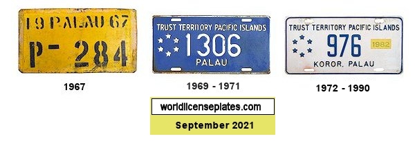 Palau license plates