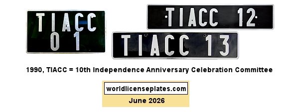 Event license plates