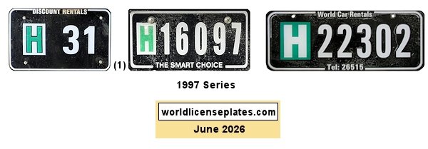 Hire / Rental license plates