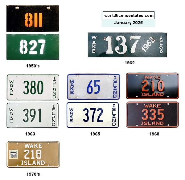 Private/Passenger license plates