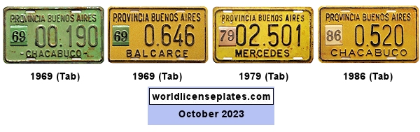 Motorcycle license plates