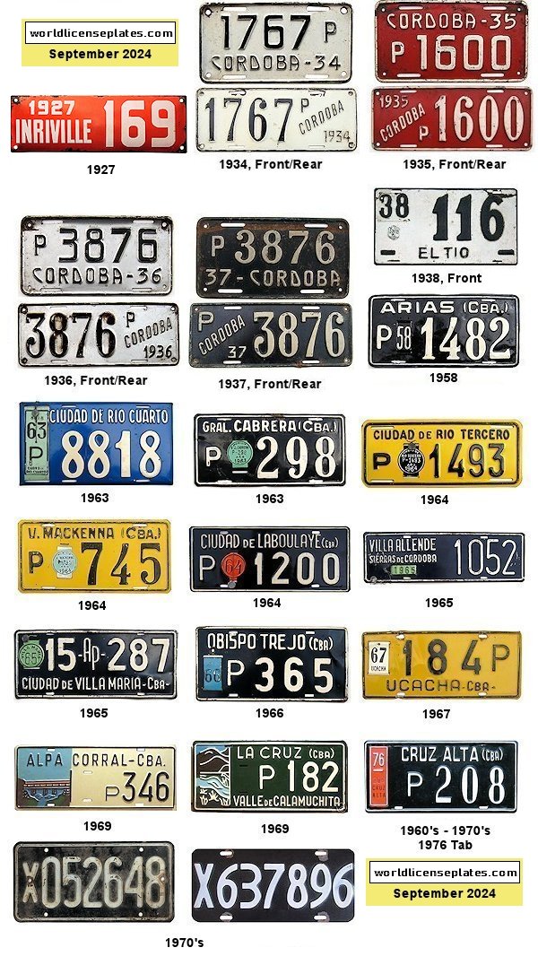 Private/Passenger license plates