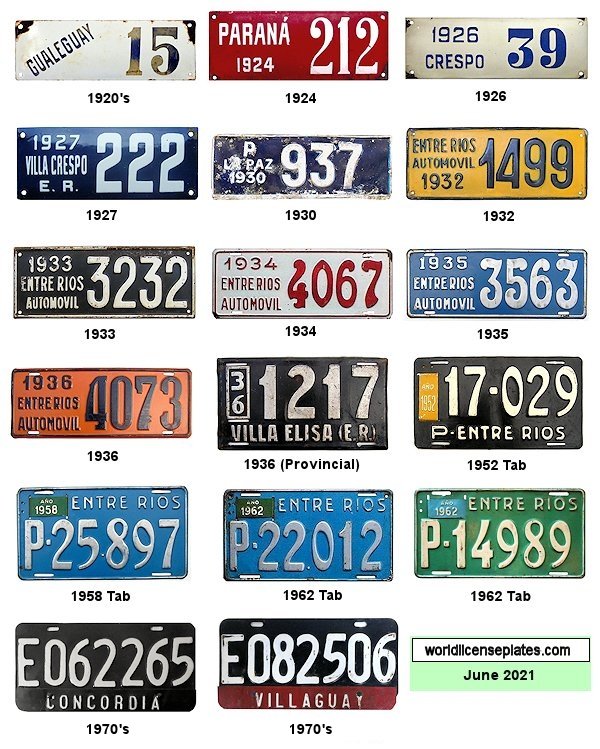 Private/Passenger license plates