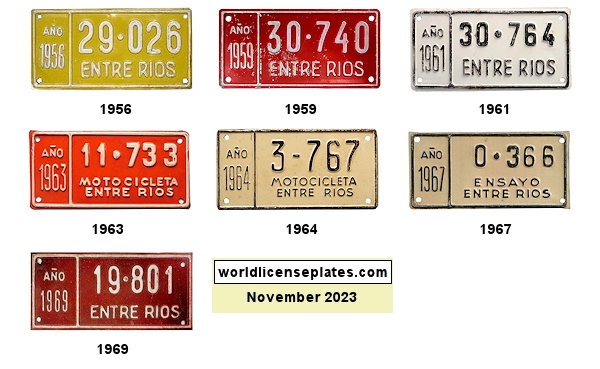 Motorcycle license plates