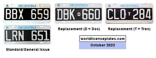 1995 Series license plates