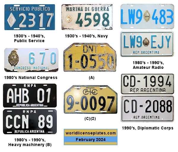 Non-Passenger/Other license plates