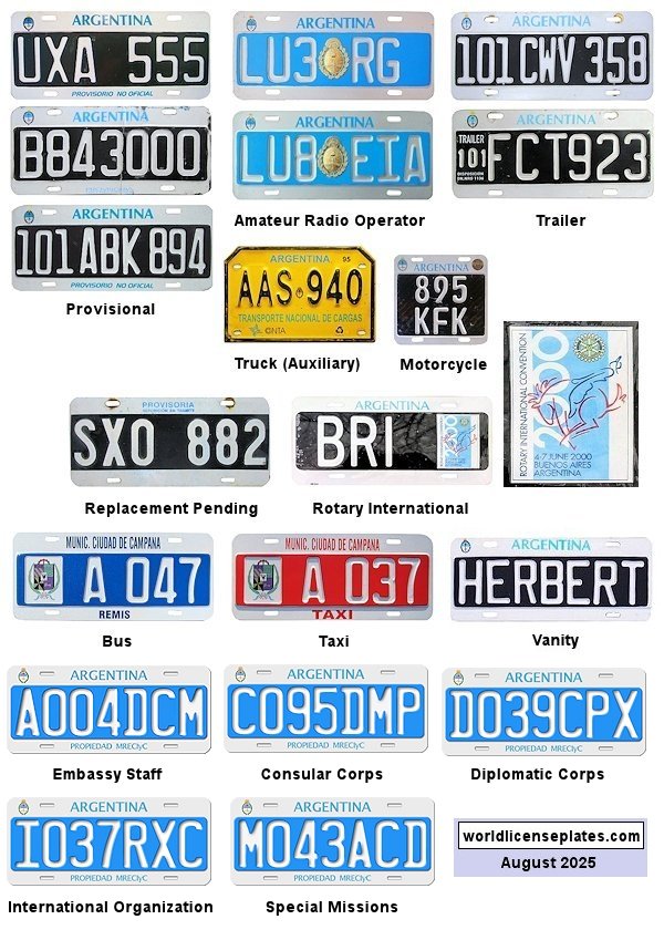 Non-Passenger/Other license plates