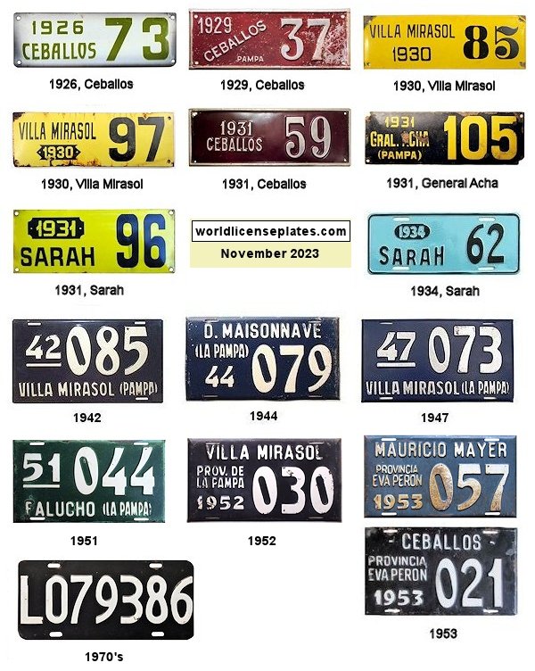 Private/Passenger license plates