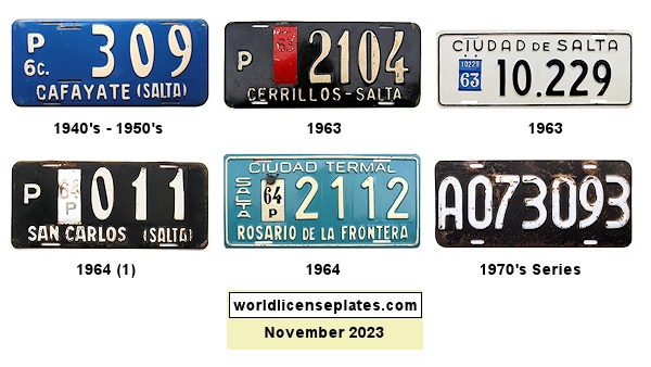 Private/Passenger license plates