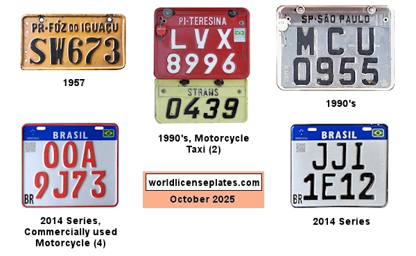 Motorcycle license plates