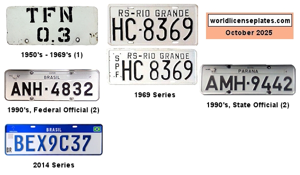 Official license plates