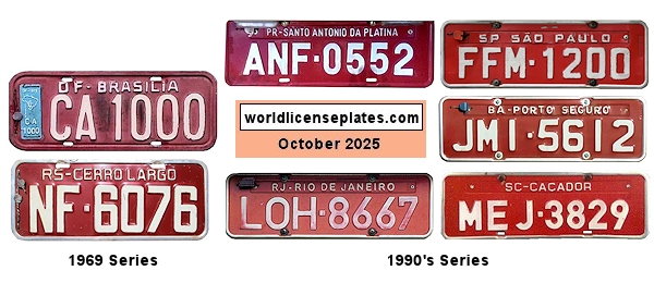 Public Service (Bus, Taxi, Rental, Hire) license plates