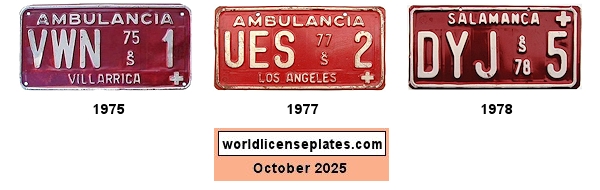 Ambulance license plates