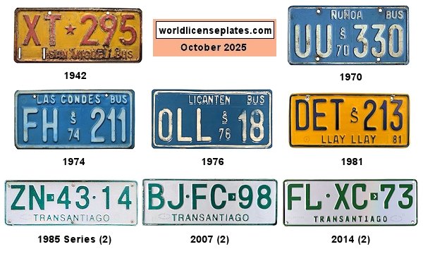 Bus license plates