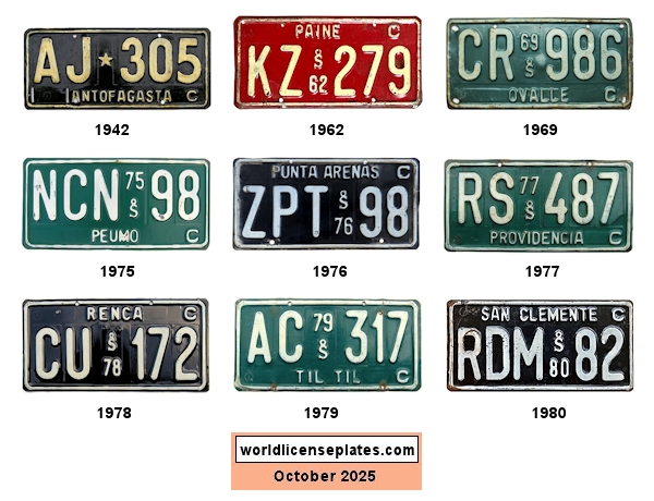 Commercial Truck, Pickup license plates