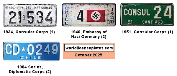 Consular, Diplomatic Corps license plates