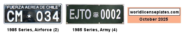 Military license plates