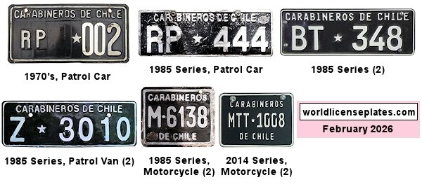 Police license plates