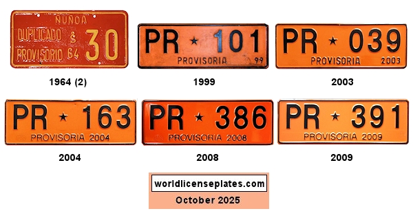 Provisional license plates