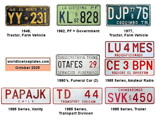 Non-Passenger/Other license plates