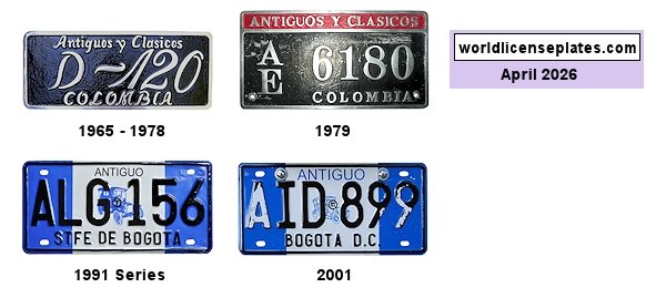 Antique, Classic Vehicle license plates