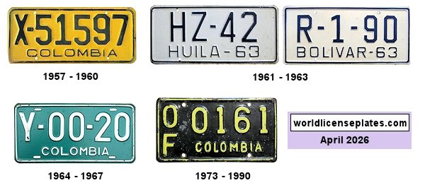 Official license plates