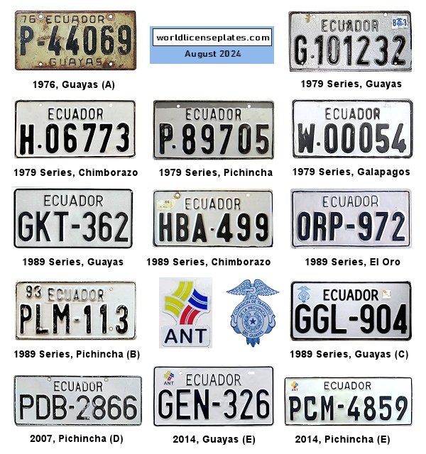 Private/Passenger license plates