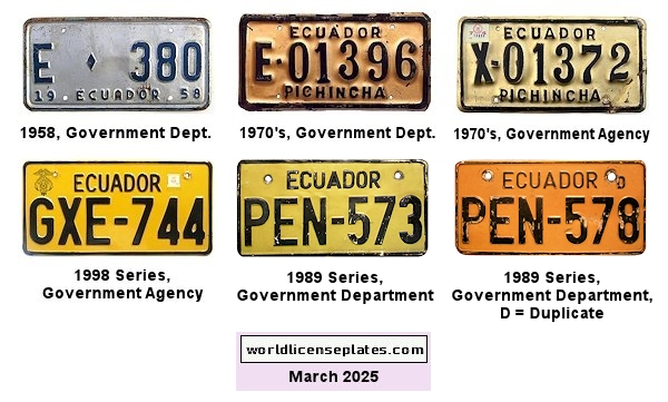 Government license plates