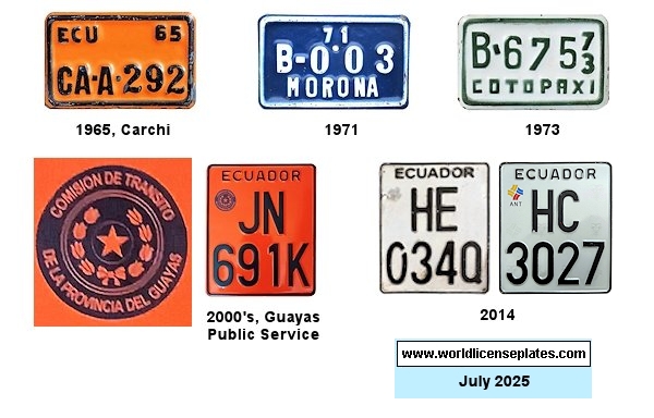 Motorcycle license plates