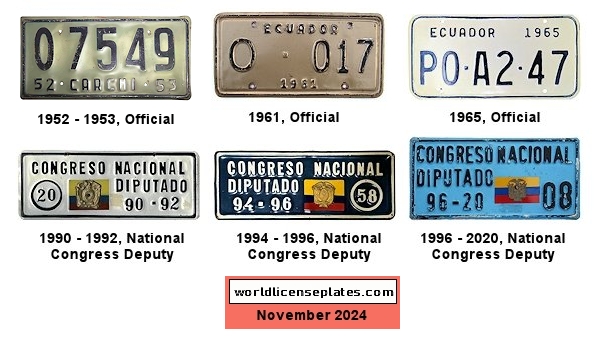 Official license plates