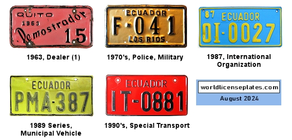 Non-Passenger/Other license plates