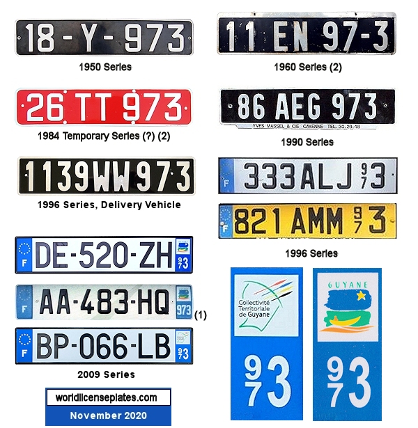 Various Vehicle Classes license plates