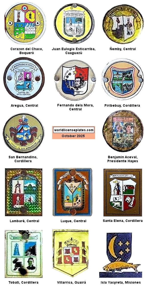 Municipal Seals license plates
