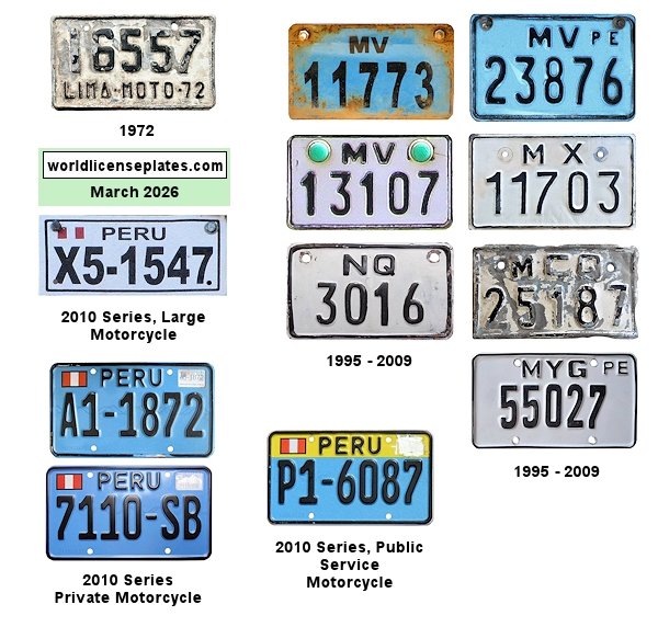 Motorcycle, Small Vehicle license plates