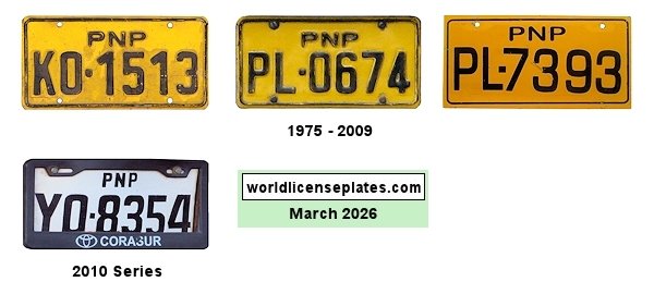 National Police license plates