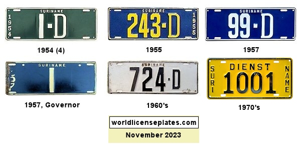 Official Vehicle license plates