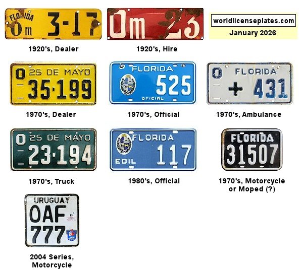 Non-Passenger/Other license plates