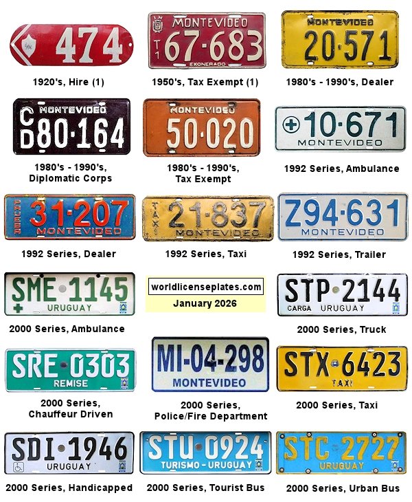 Non-Passenger/Other license plates