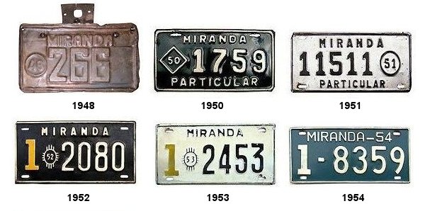 Private/Passenger license plates