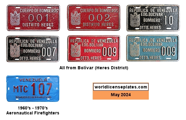 Firefighter license plates