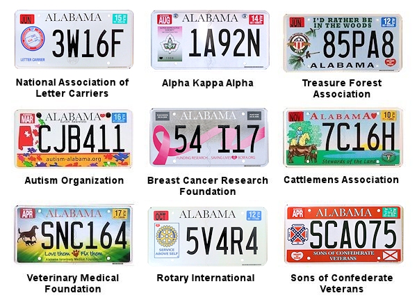 Special Interest license plates